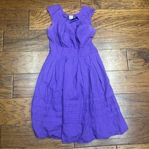 eShakti Purple Midi Dress